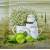 Serwetka do decoupage firmy AMBIENTE metalowe kanki i cytryny 33x33cm